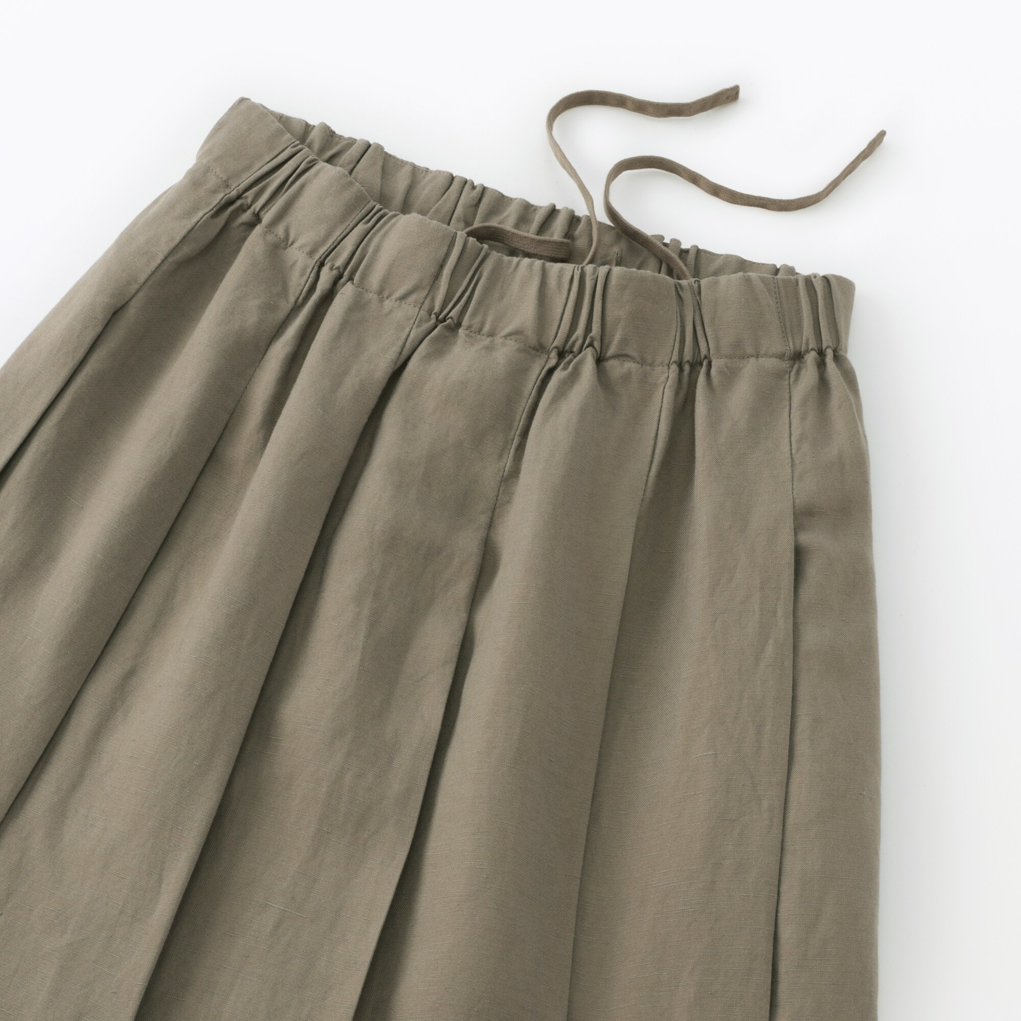 婦人　リネンリヨセルイージータックスカート