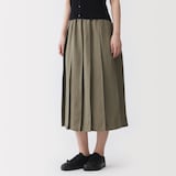 婦人　リネンリヨセルイージータックスカート