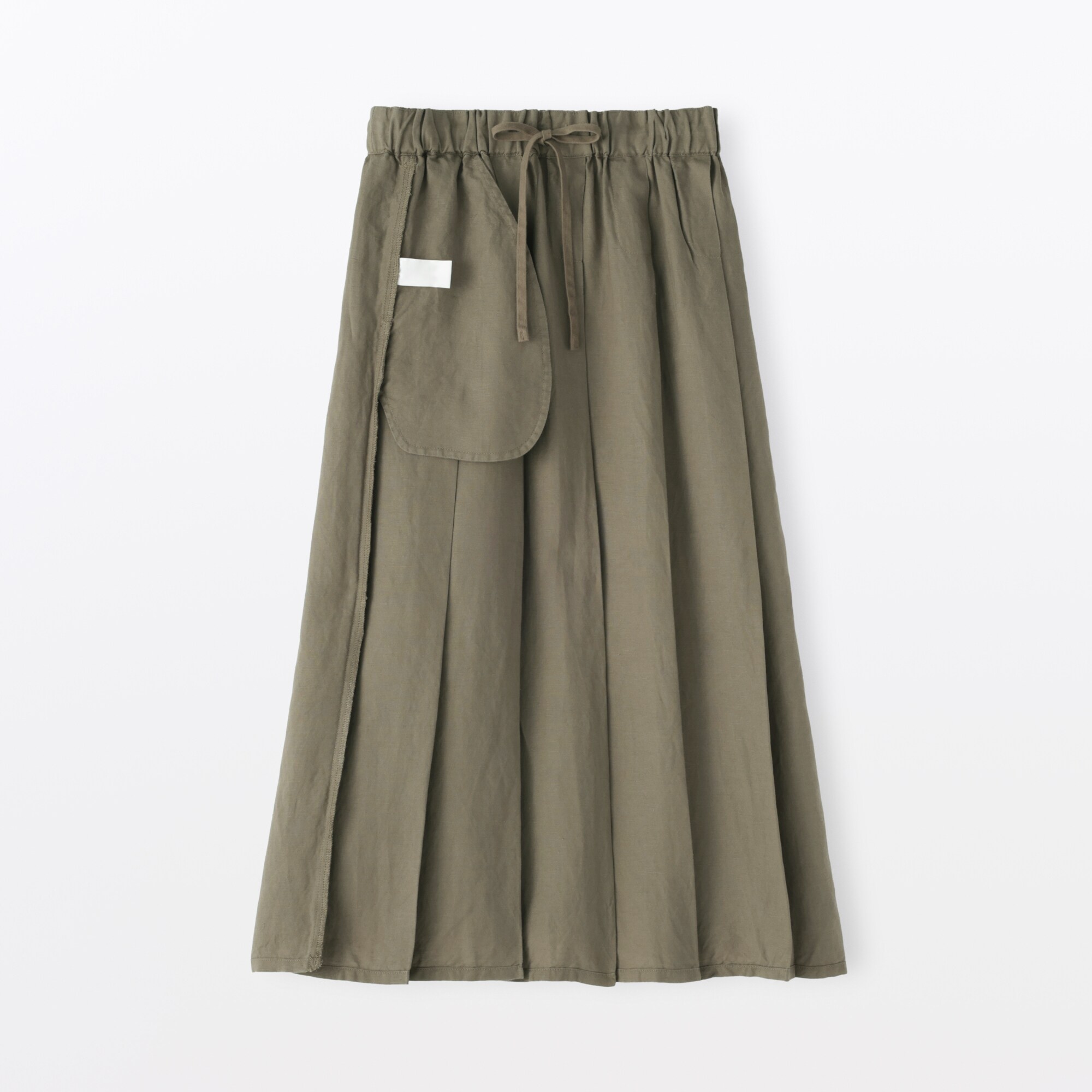 婦人　リネンリヨセルイージータックスカート