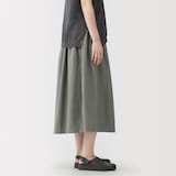 婦人　和紙混高密度ポプリンタックスカート