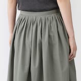 婦人　和紙混高密度ポプリンタックスカート