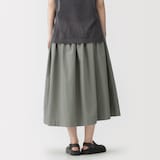 婦人　和紙混高密度ポプリンタックスカート