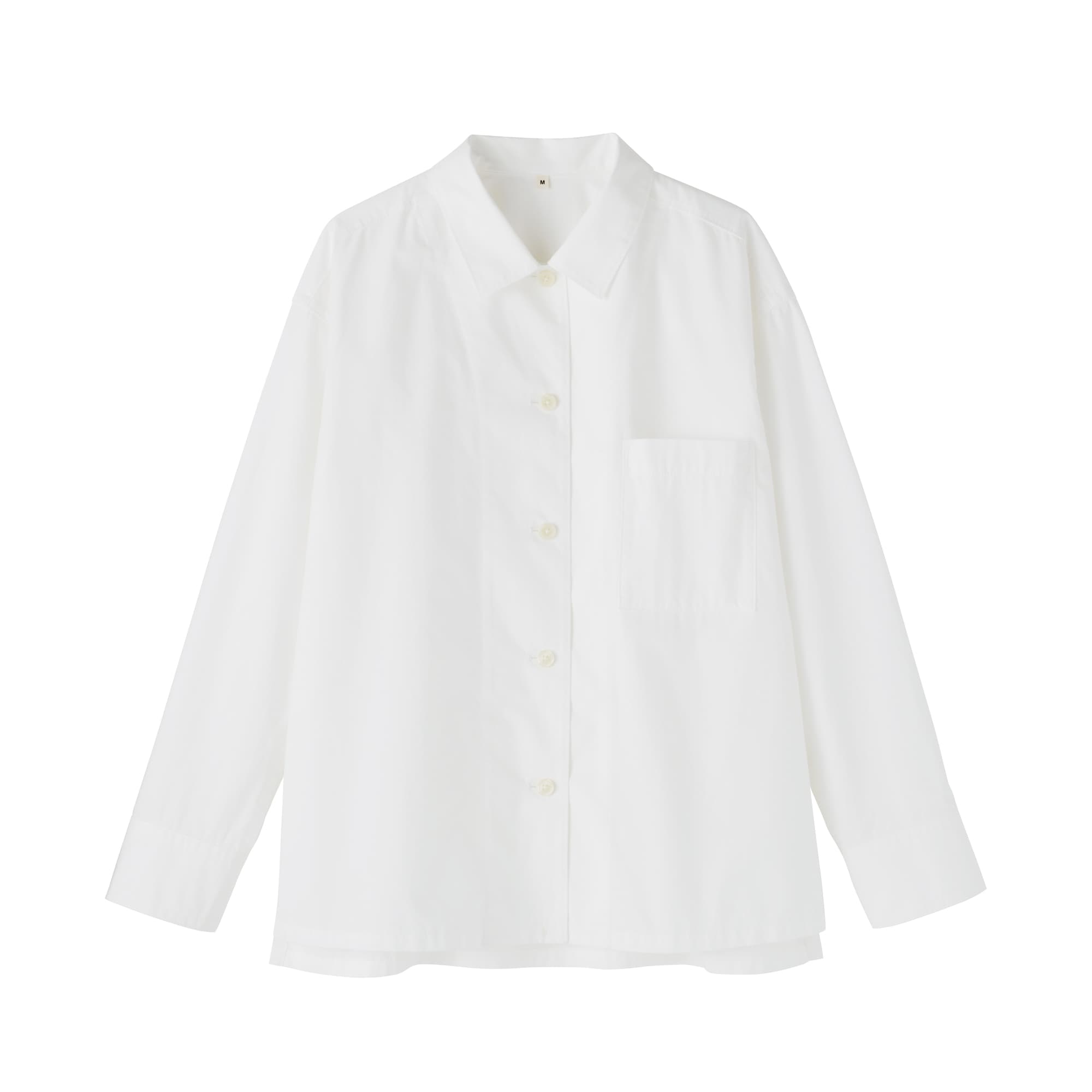 RH Vintage  コットンオーバーシャツ　ホワイト　S 婦人 コットンオーバーシャツ | 無印良品