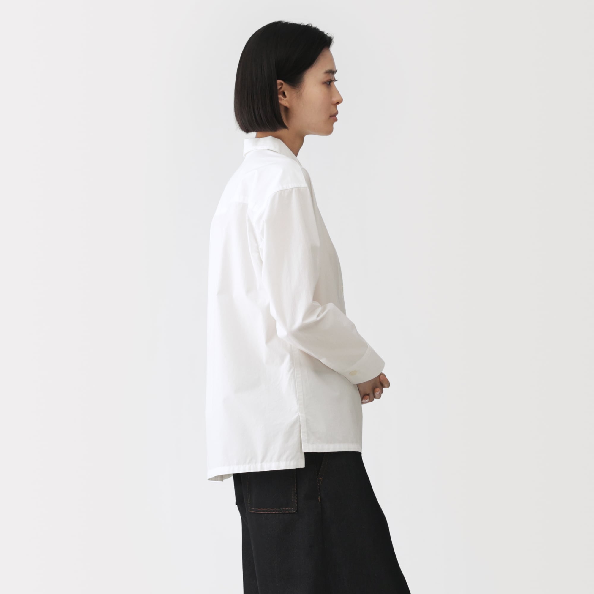 婦人　コットンオーバーシャツ