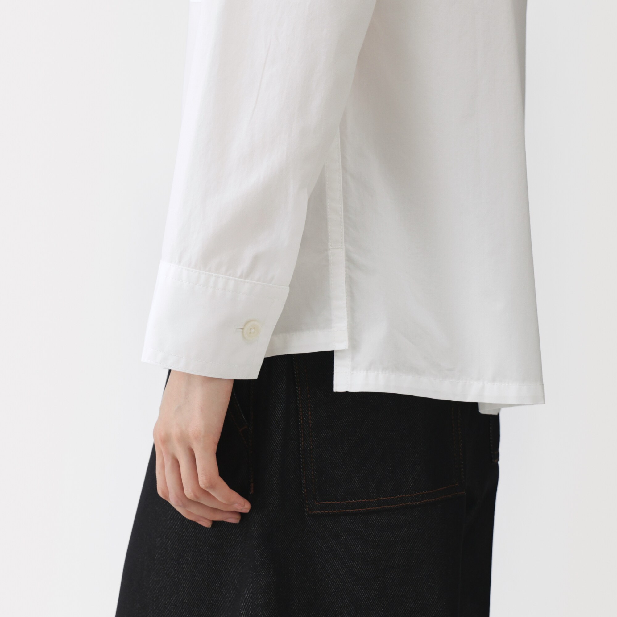 婦人　コットンオーバーシャツ