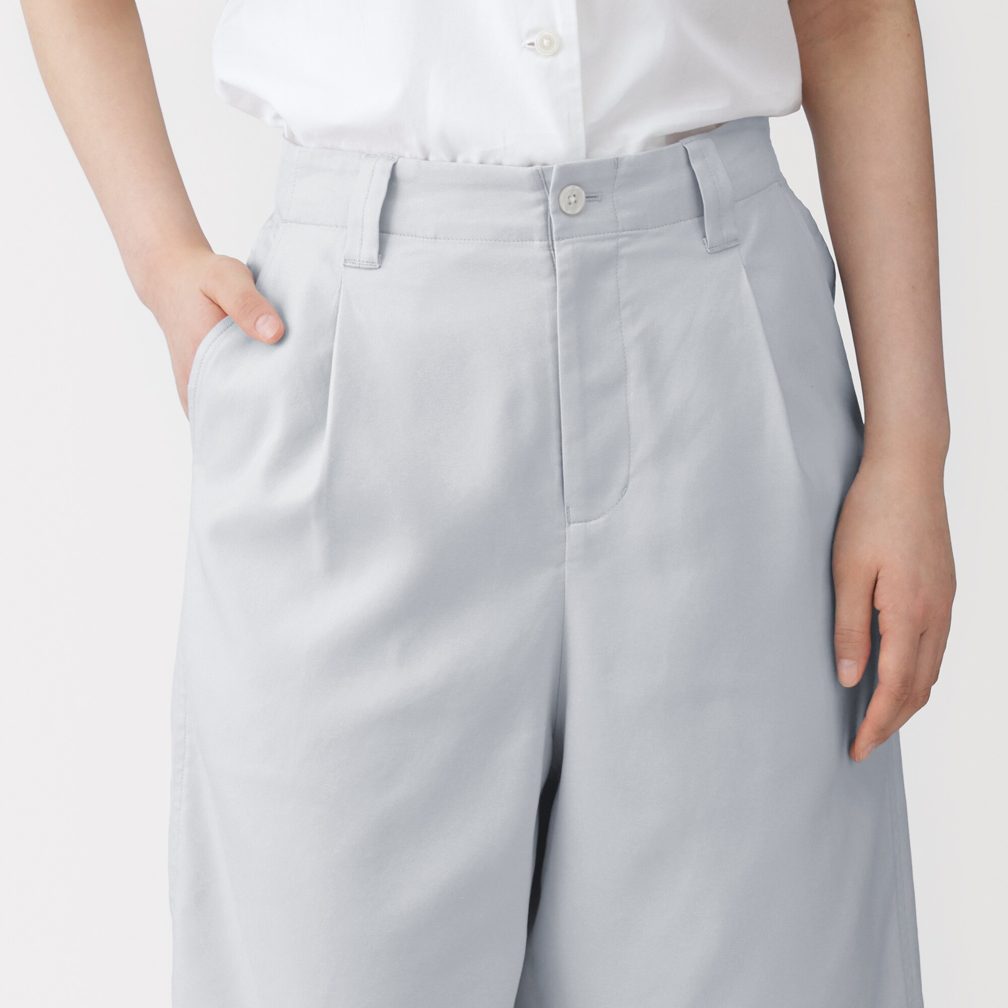 婦人　和紙混ドビー織り　ショートパンツ