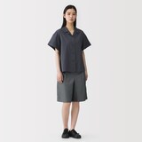 婦人　和紙混ドビー織り　ショートパンツ