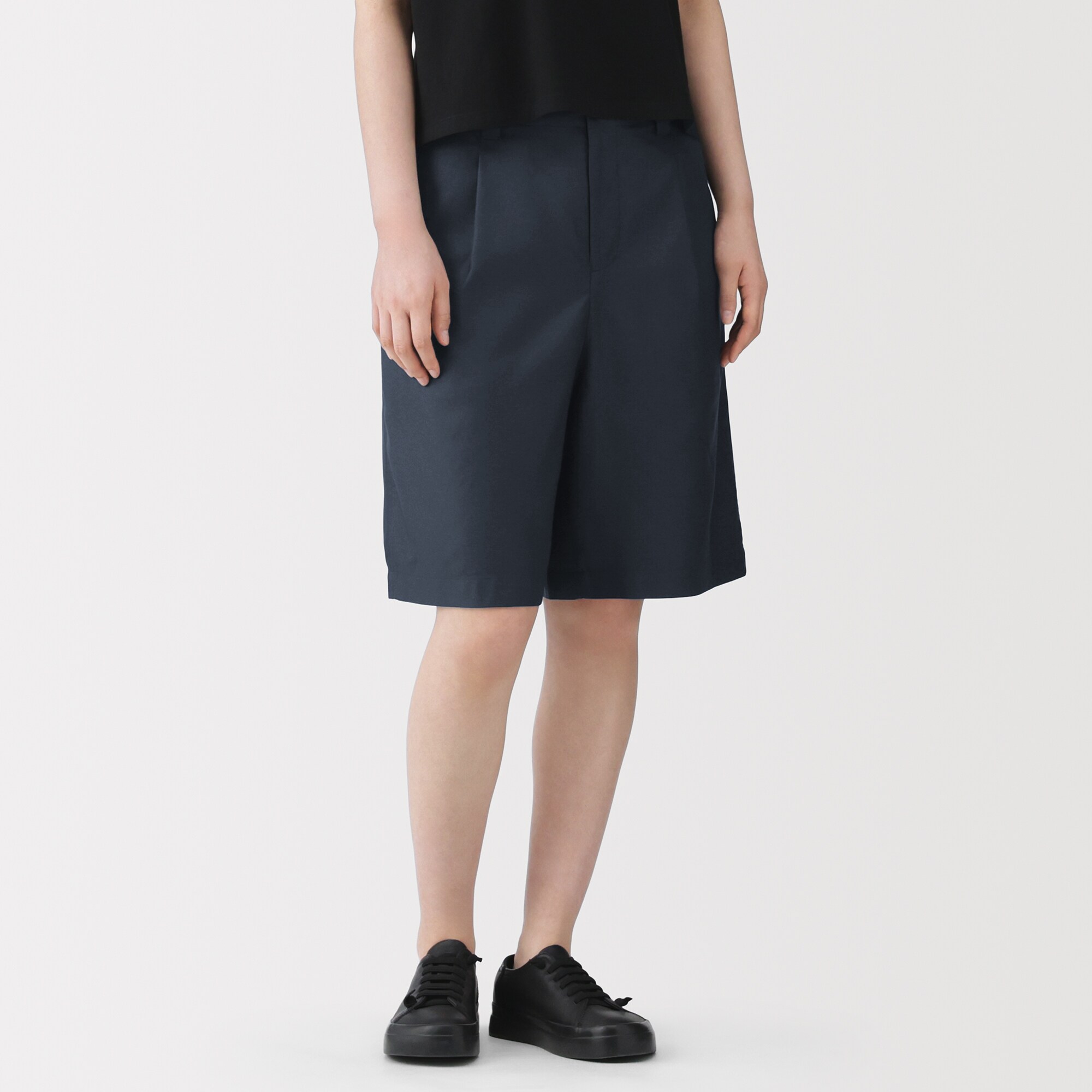 婦人 和紙混ドビー織り ショートパンツ | 無印良品