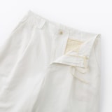 婦人　綿混タックワイドパンツ