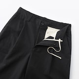 婦人　綿混タックワイドパンツ