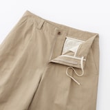 婦人　綿混タックワイドパンツ