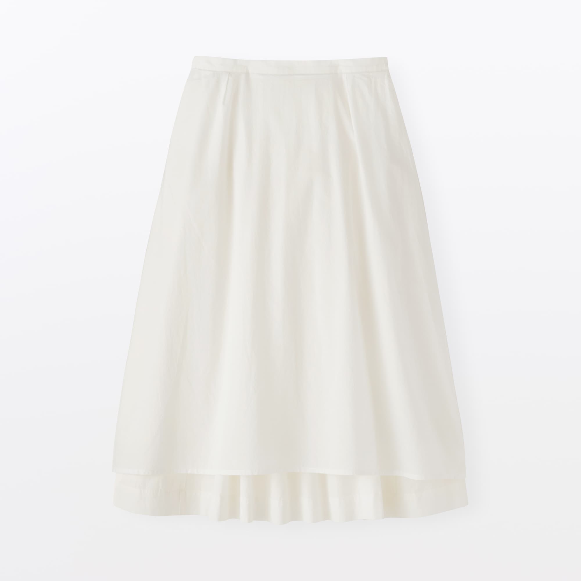 婦人　和紙混高密度ポプリンタックスカート