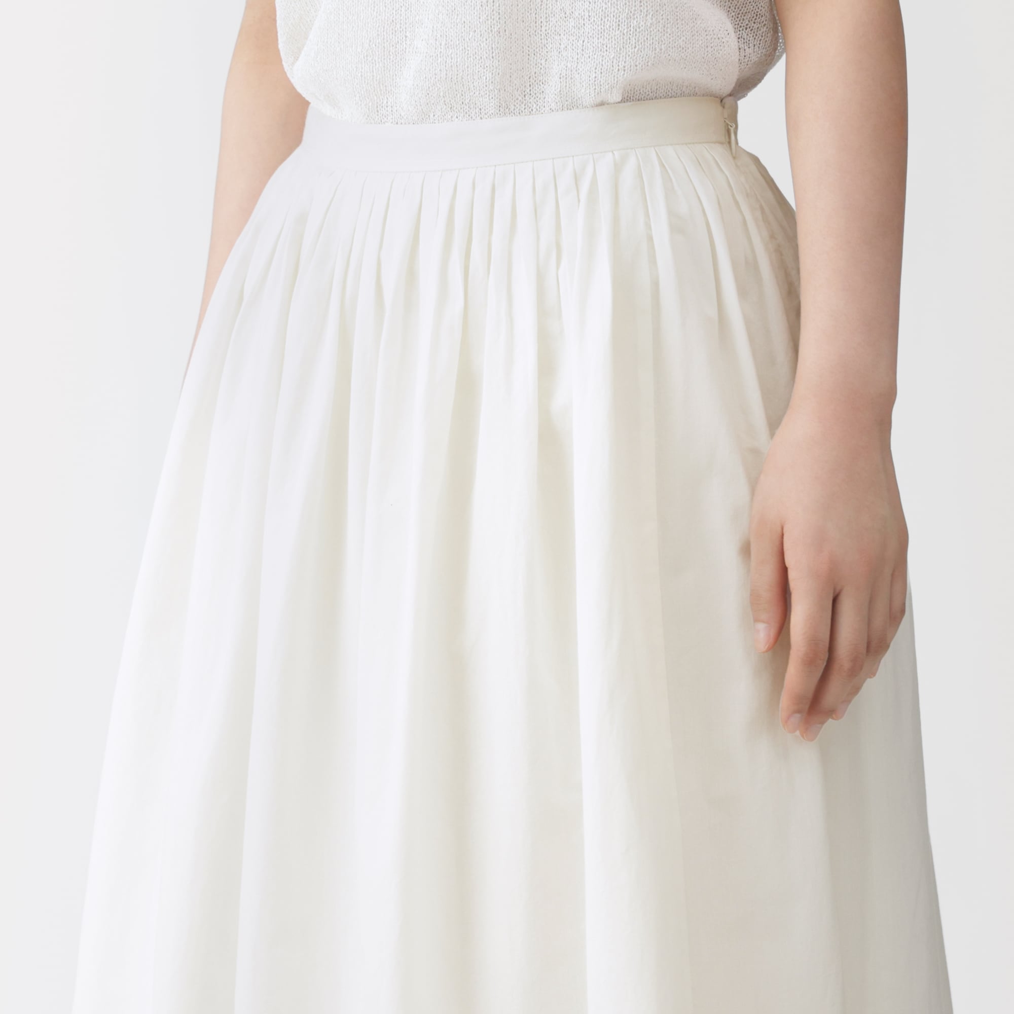 婦人　和紙混高密度ポプリンタックスカート