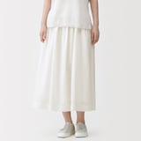 婦人　和紙混高密度ポプリンタックスカート