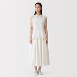 婦人　和紙混高密度ポプリンタックスカート