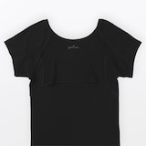 婦人　なめらかリブ　背中・脇汗取りパッド付きフレンチスリーブ