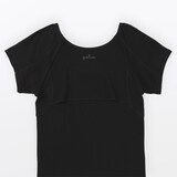 婦人　なめらかリブ　背中・脇汗取りパッド付きフレンチスリーブ