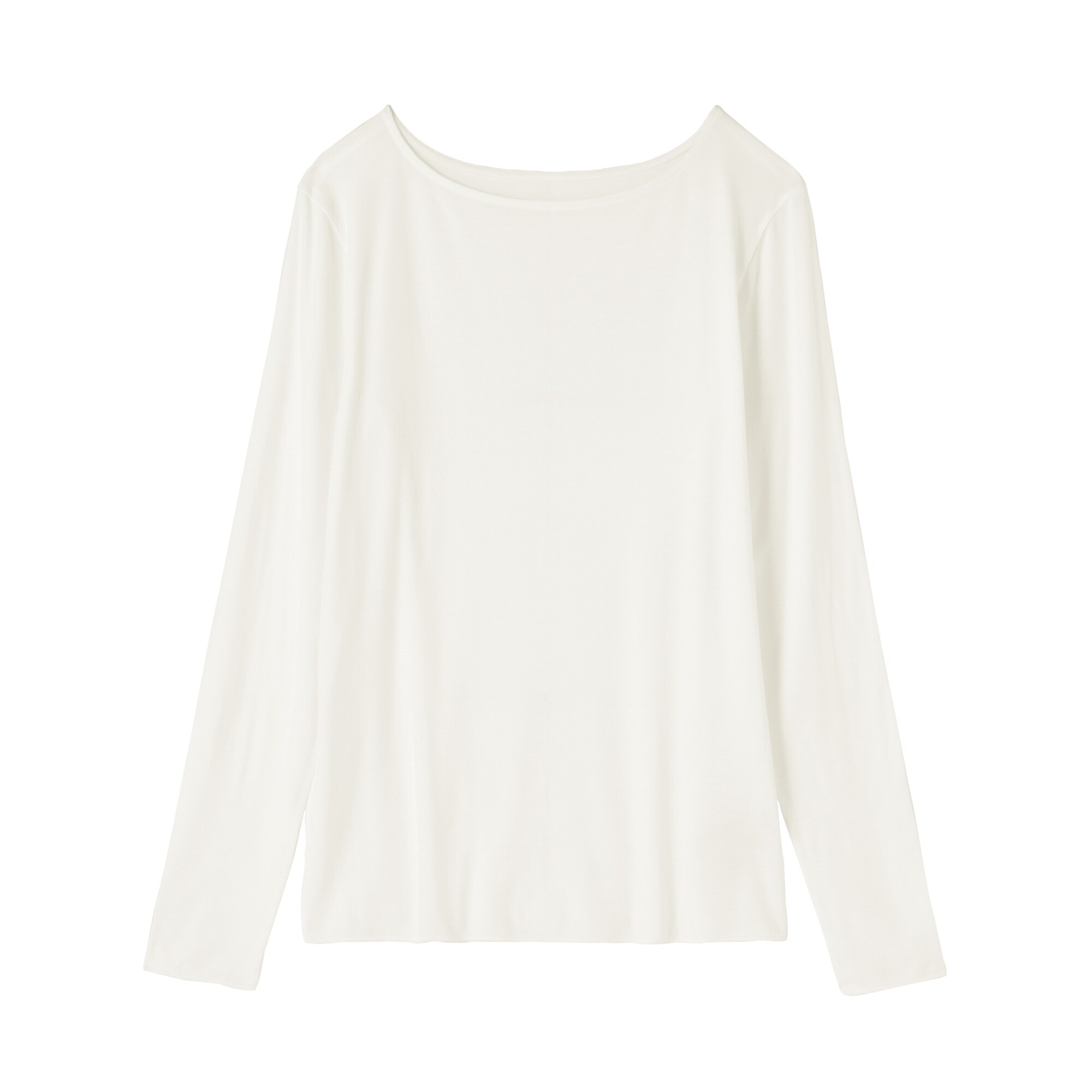 婦人　なめらかシアークルーネック長袖Ｔシャツ