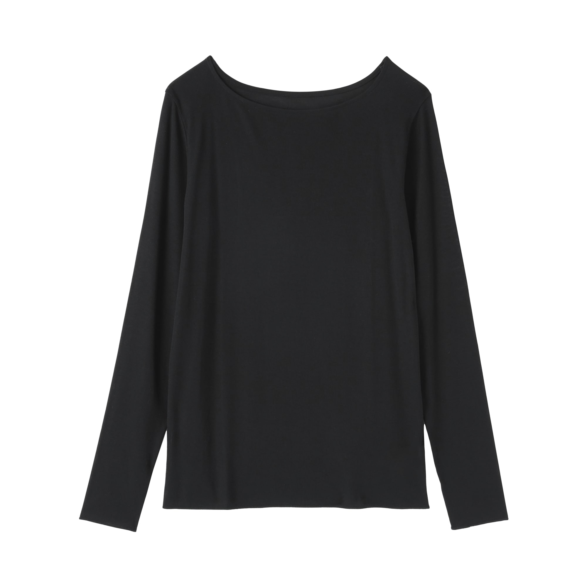 婦人　なめらかシアークルーネック長袖Ｔシャツ