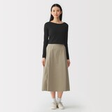 婦人　なめらかシアークルーネック長袖Ｔシャツ