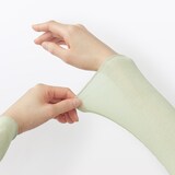 婦人　なめらかシアークルーネック長袖Ｔシャツ