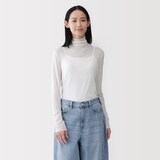 婦人　なめらかシアータートルネック長袖Ｔシャツ