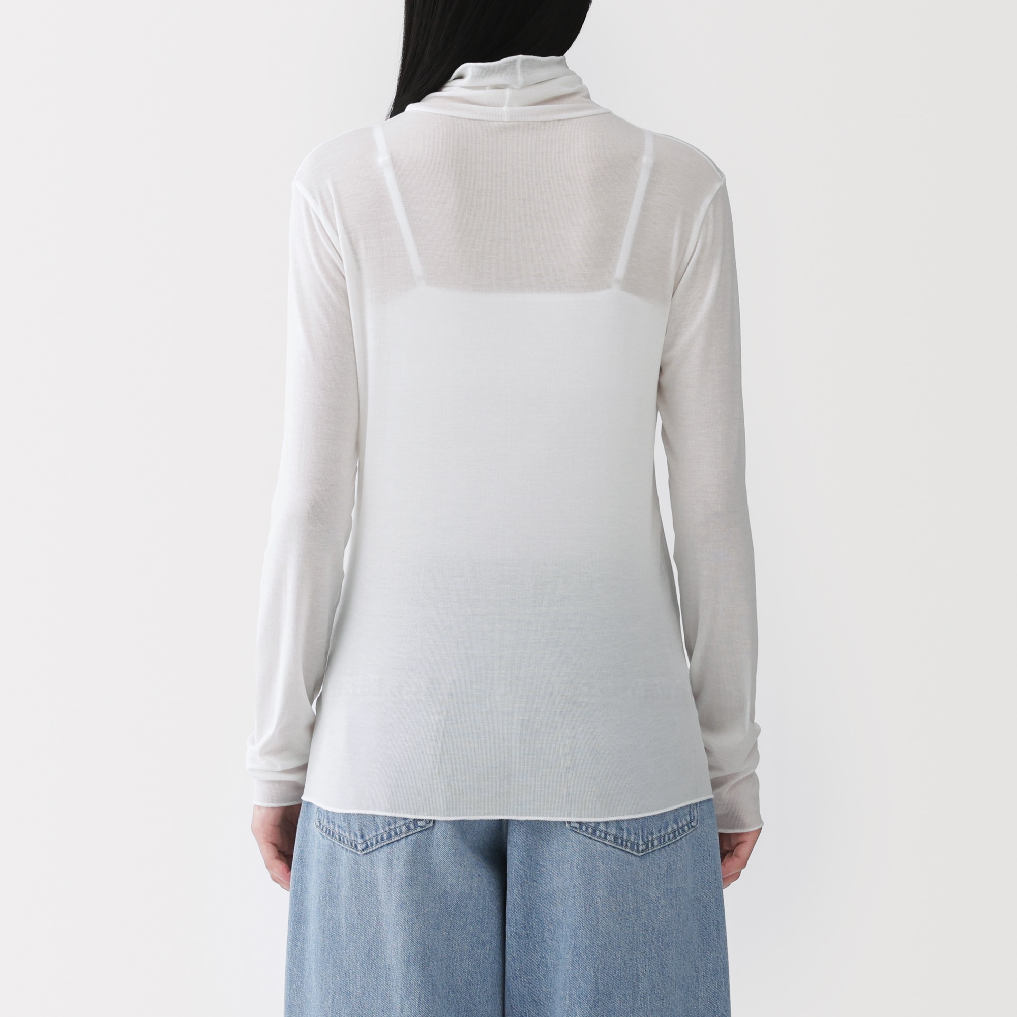 婦人 なめらかシアータートルネック長袖Tシャツ | 無印良品