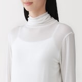 婦人　なめらかシアータートルネック長袖Ｔシャツ