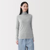 婦人　なめらかシアータートルネック長袖Ｔシャツ