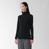 婦人　なめらかシアータートルネック長袖Ｔシャツ