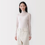 婦人　なめらかシアータートルネック長袖Ｔシャツ