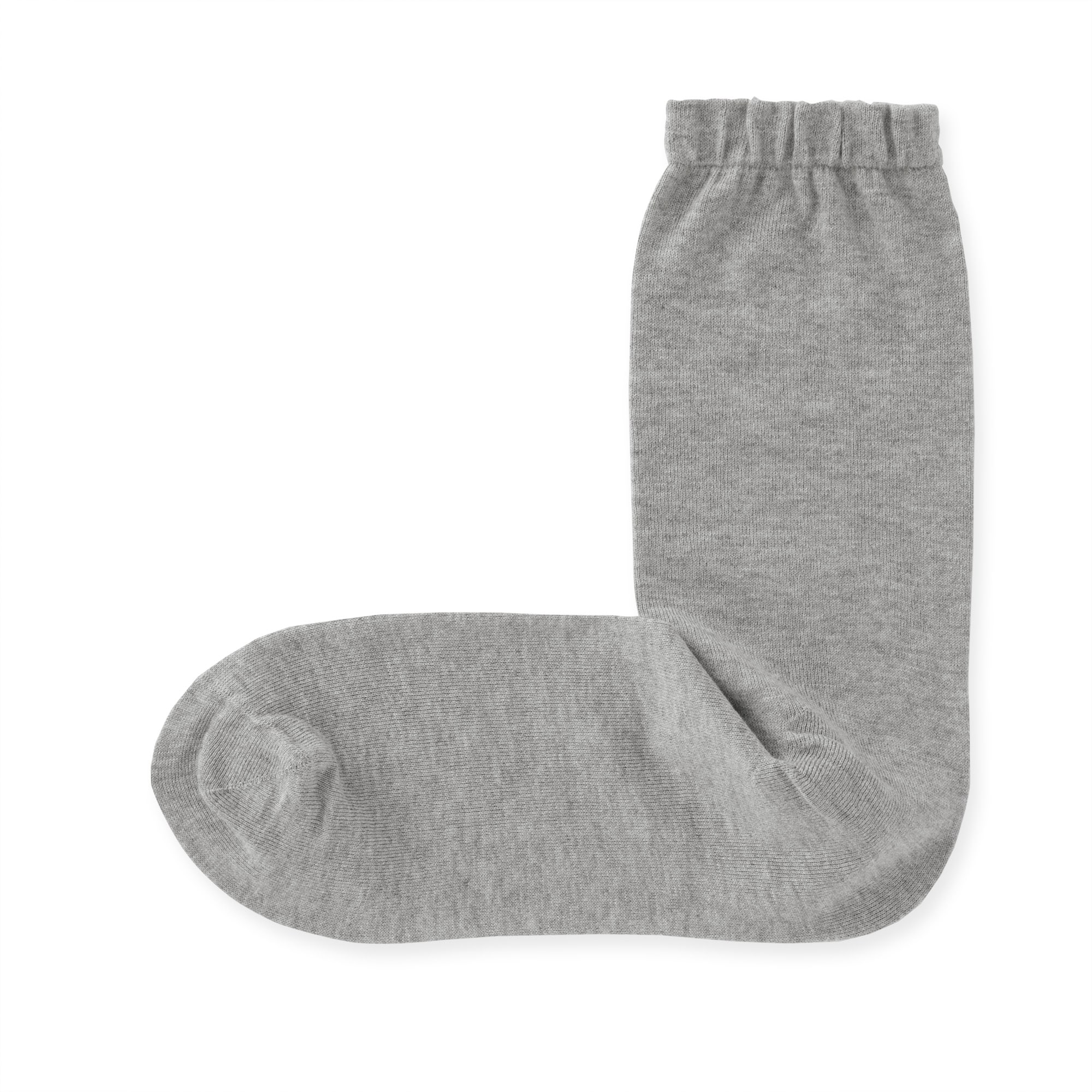 婦人　足なり直角　履き口やわらか　ほぼ綿で編んだ　靴下