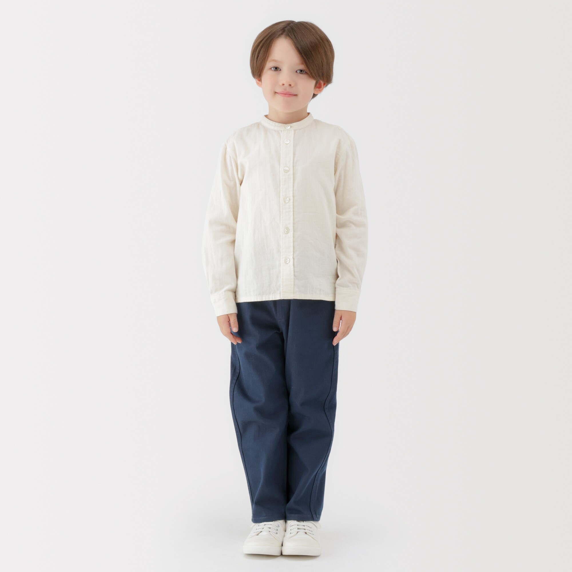 キッズ　ストレッチデニム調ルーズフィットパンツ