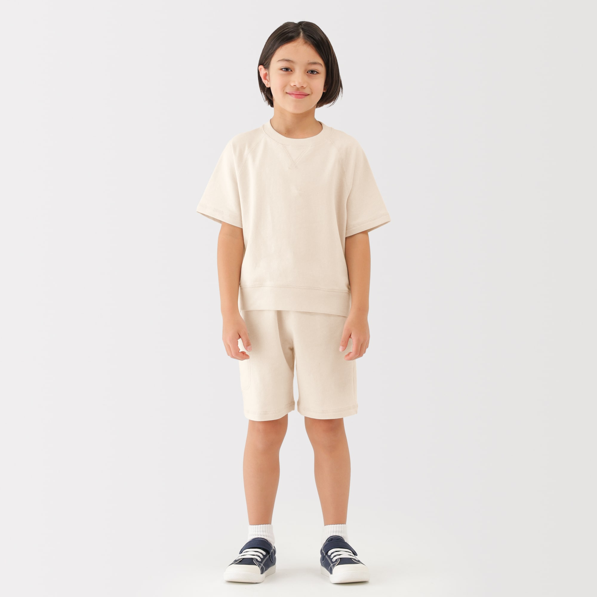 キッズ　ライトスウェットハーフパンツ