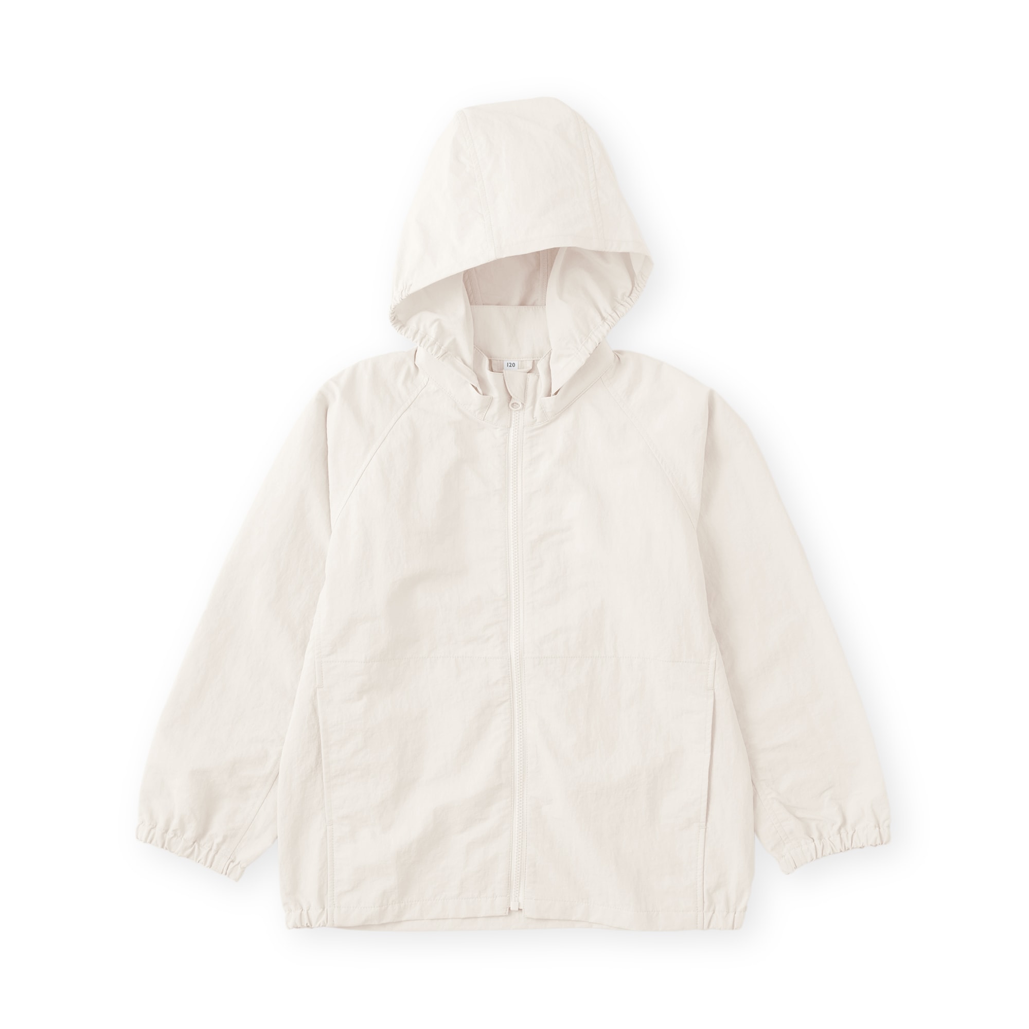 キッズ　撥水ナイロンＵＶカットフード付きジャケット