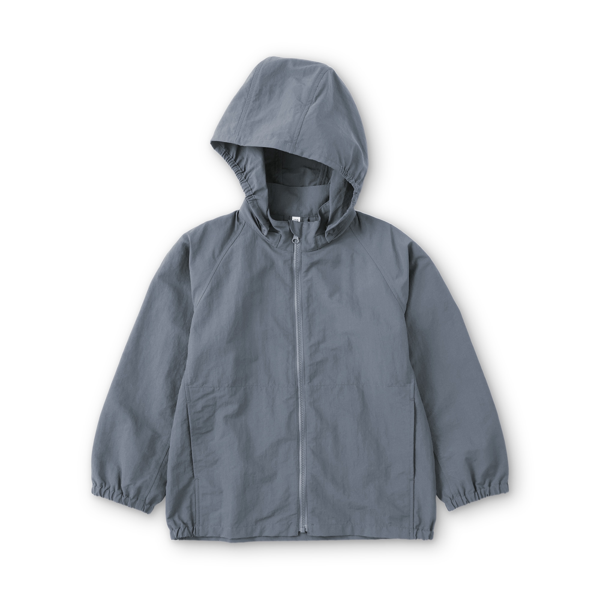 キッズ　撥水ナイロンＵＶカットフード付きジャケット