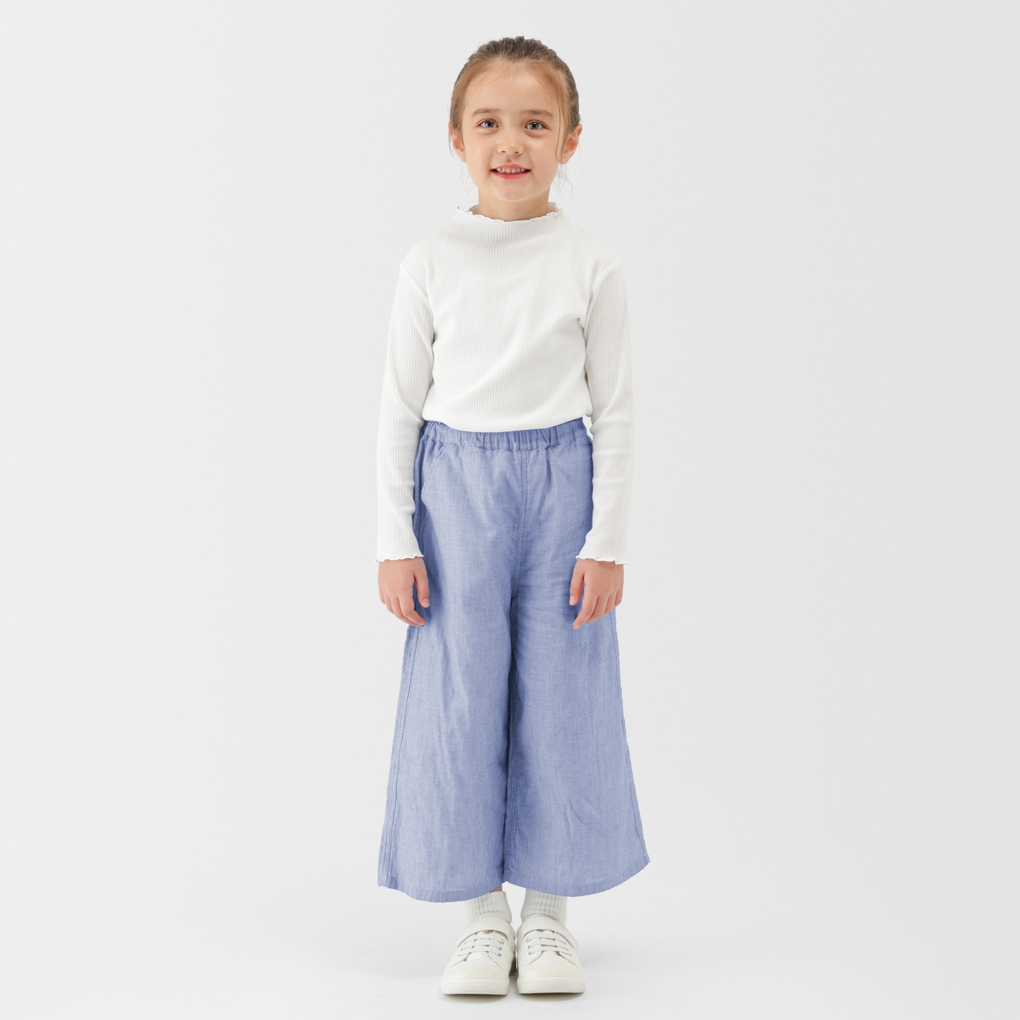 キッズ　二重ガーゼワイドパンツ