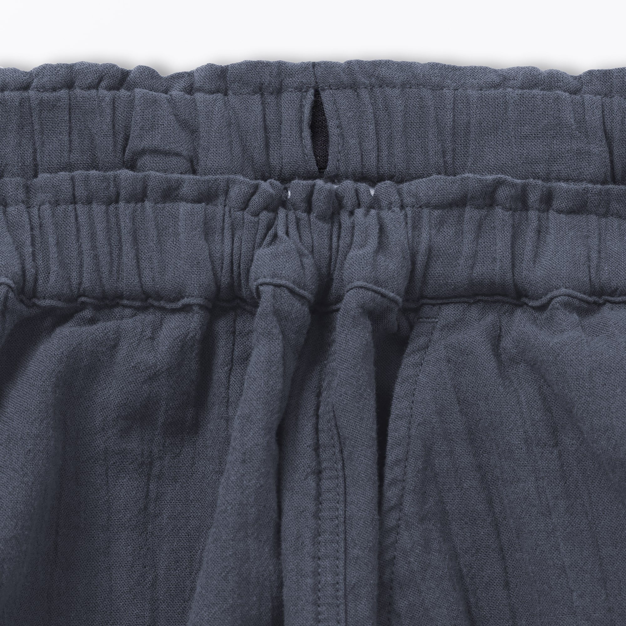 キッズ　楊柳ガーゼ七分丈ワイドパンツ