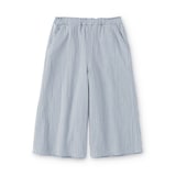 キッズ　楊柳ガーゼ七分丈ワイドパンツ