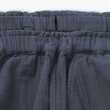 キッズ　楊柳ガーゼ七分丈ワイドパンツ