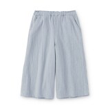 キッズ　楊柳ガーゼ七分丈ワイドパンツ