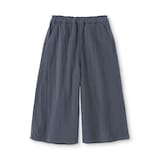 キッズ　楊柳ガーゼ七分丈ワイドパンツ