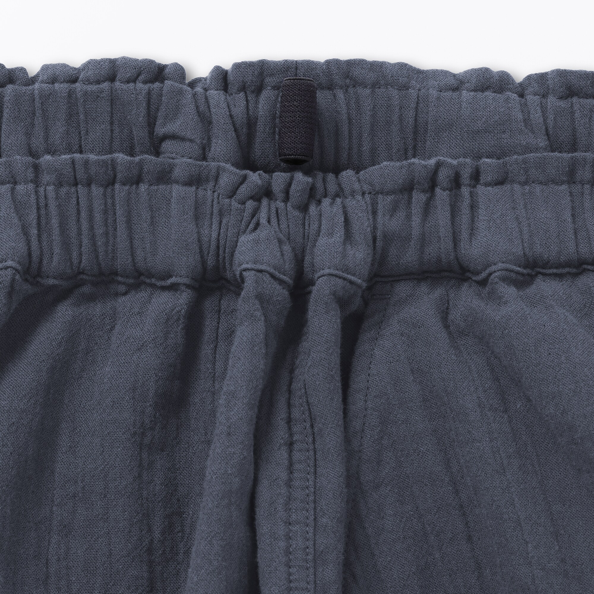 キッズ　楊柳ガーゼ七分丈ワイドパンツ