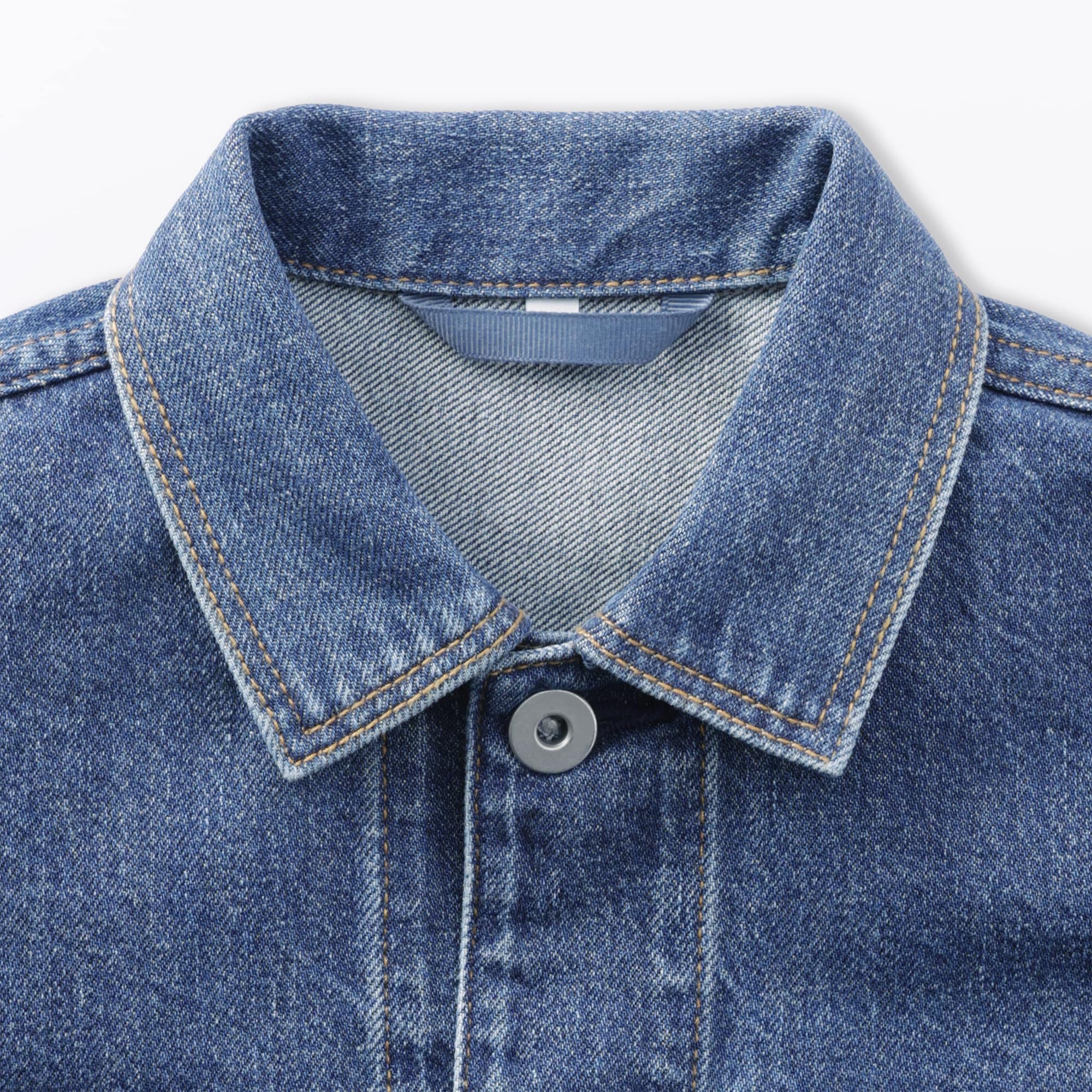 キッズ　木の実から作ったカポック混デニムジャケット