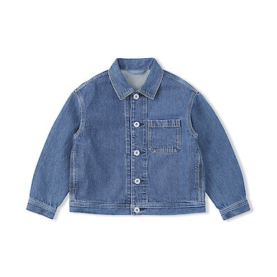 キッズ　木の実から作ったカポック混デニムジャケット（2026年仕様）