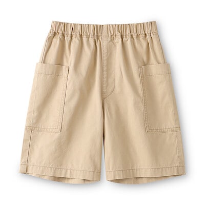 【２月下旬発売予定】キッズ　洗いざらしツイルカーゴハーフパンツ