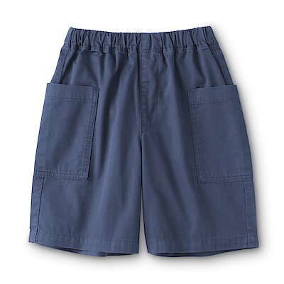 キッズ　洗いざらしツイルカーゴハーフパンツ