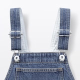 キッズ　木の実から作ったカポック混デニムオーバーオール