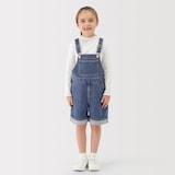 キッズ　木の実から作ったカポック混デニムオーバーオール