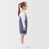 キッズ　木の実から作ったカポック混デニムオーバーオール